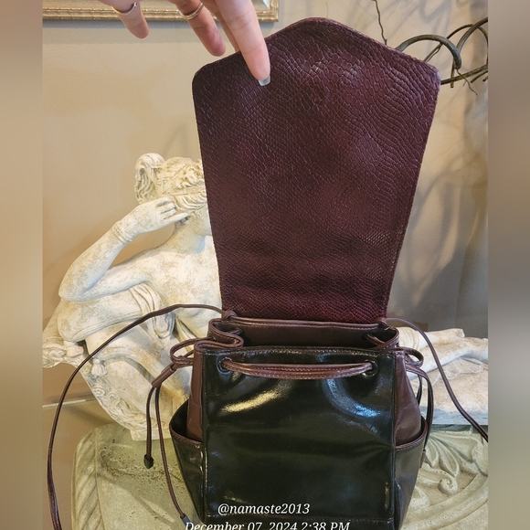 L.A.M.B. Gwen Stefani Leather Shoulder Bag Snakeskin Designer Luxury Celeb #72 - Picture 4 of 16